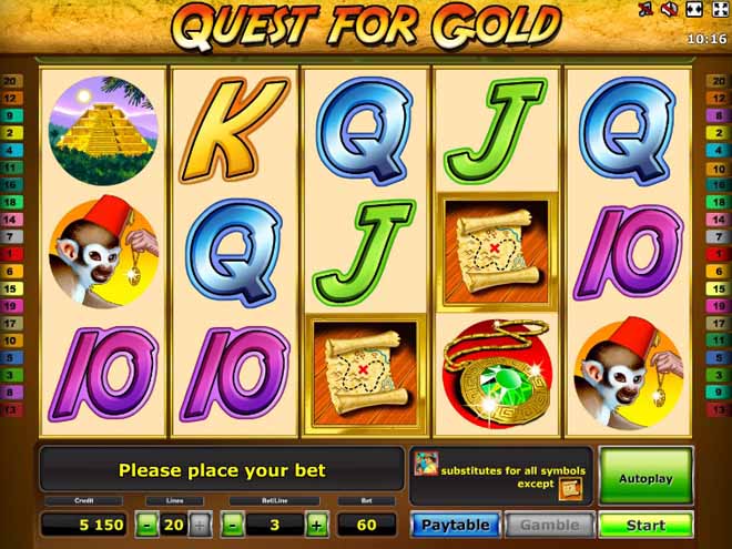 vlt gratis Quest For Gold