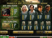 tabella vincite slot machine kong the 8th wonder of the world