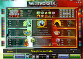 paytable slot Wild Horses